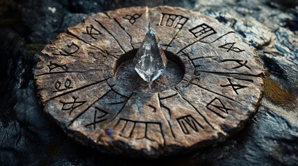 Spiritual Significance of Ancient Crystal-Centered Stone Artifact