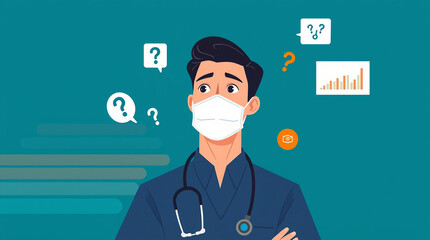 young doctor with stethoscope