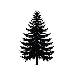 set of christmas trees