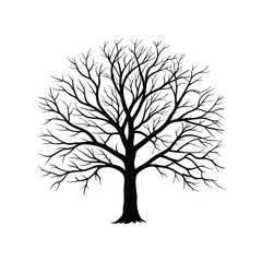 Obraz premium vector tree silhouette