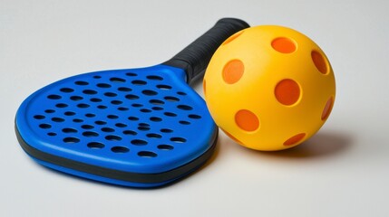 Paddleball Equipment on White Surface
