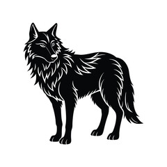 wolf isolated on white background