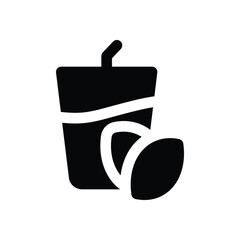 healthy diet glyph icon. Strong and solid vector icon for websites, mobile interfaces, presentations, and visual branding. High quality and easy to edit.