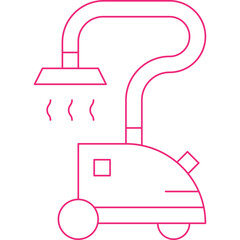 Clothers Steamer single vector icon illustration