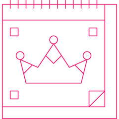 Main Event single vector icon illustration