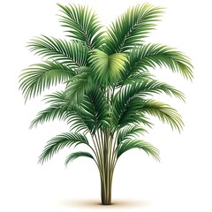 Obraz premium Tropical palm tree illustration