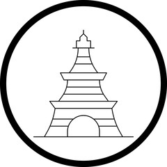 Paris Fashion Show single vector icon illustration