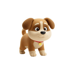 Fototapeta premium cute dog. 3D element for composition