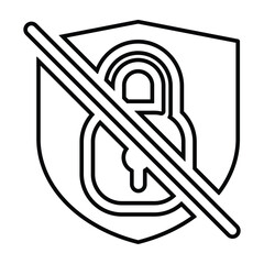 Security Shield Icon - Vector for Protection and Digital Safety