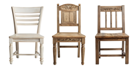 Wooden Chair Styles for Elegant and Modern Interior Settings, PNG Transparent