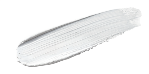 White Stroke of Paint on Transparent for Subtle and Elegant Visual Appeal, PNG Transparent