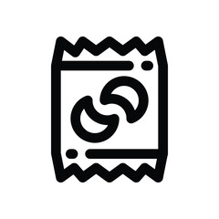 snack line icon. Clean and minimalist vector icon for websites, mobile apps, presentations, and logos. Fully scalable and customizable for any project.
