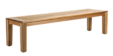 Modern Wooden Bench on Transparent Background for Sleek and Elegant Design, PNG Transparent