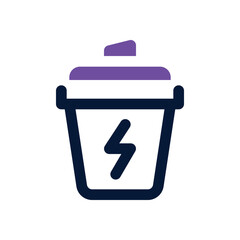 protein shake dual tone icon. Sleek and modern vector icon for websites, mobile apps, marketing materials, and corporate design. Fully scalable and ready to use.