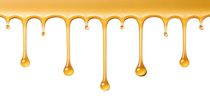 Golden Liquid Dripping on Transparent Background for Elegant Visual Effect, PNG Transparent
