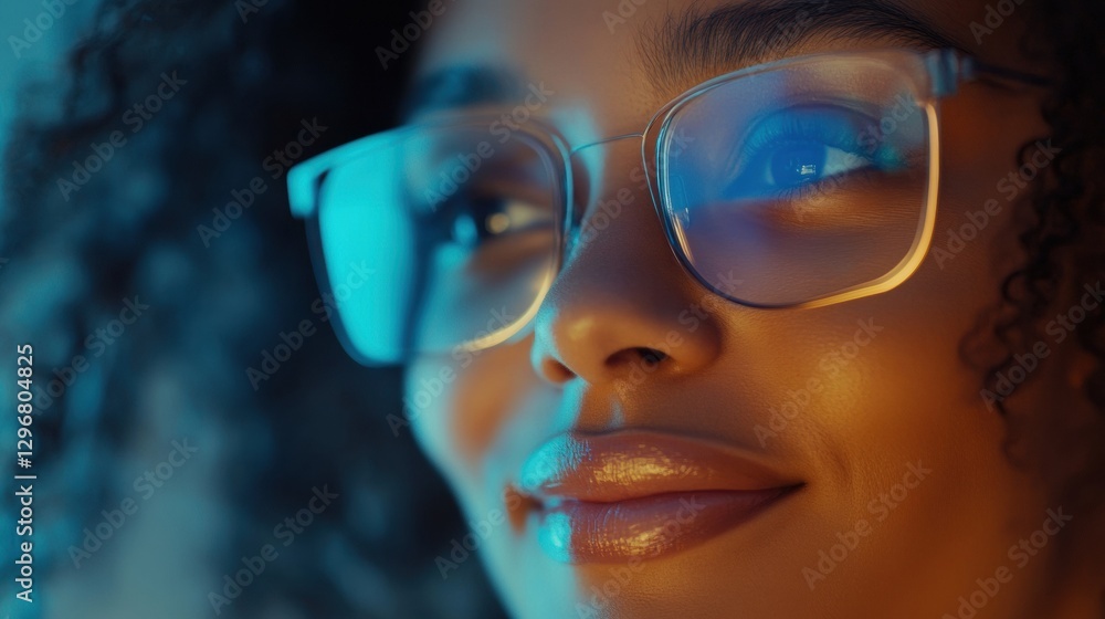 Poster vibrant video call featuring smiling individuals in a joyful virtual gathering, showcasing diverse c