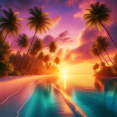 Tropical Sunset Paradise