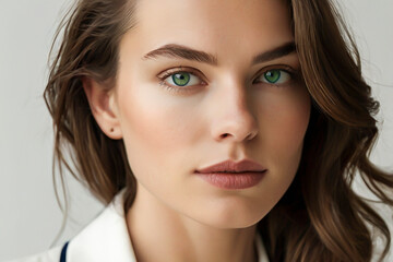 Obraz premium Business woman isolated. Illustration AI Generative