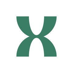 Letter X logo. Icon design. Template elements. Geometric abstract logos