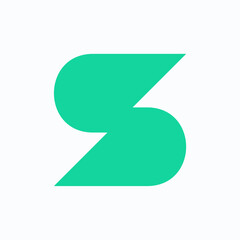 Letter S logo. Icon design. Template elements. Geometric abstract logos