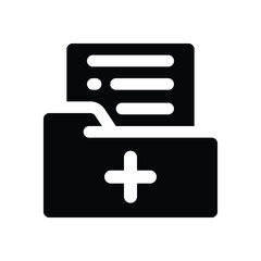 file glyph icon. Strong and solid vector icon for websites, mobile interfaces, presentations, and visual branding. High quality and easy to edit.