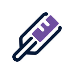 Fototapeta premium thermometer dual tone icon. Sleek and modern vector icon for websites, mobile apps, marketing materials, and corporate design. Fully scalable and ready to use.