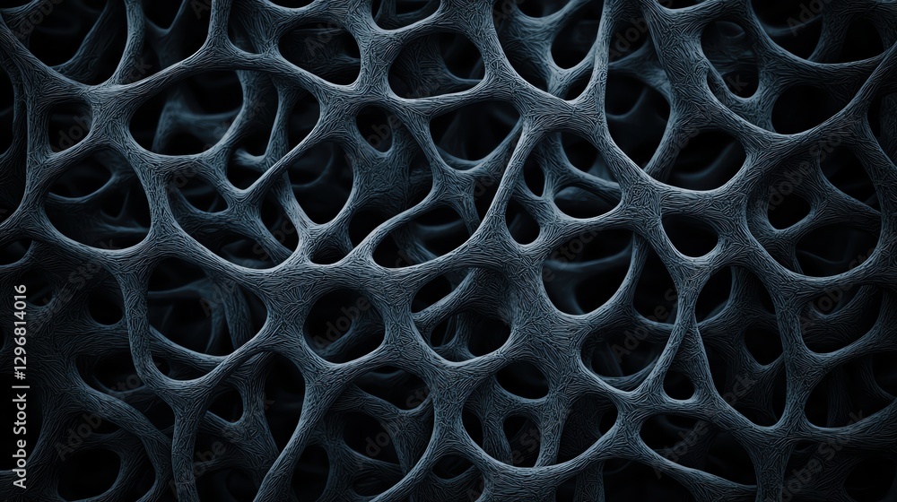 Poster abstract texture featuring intricate dark patterns with a unique organic structure.