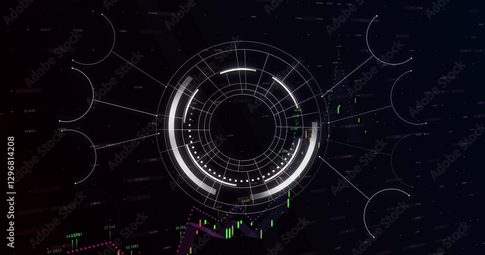 Poster image of scope scanning over diagrams and data processing