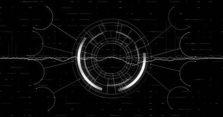 Image of scope scanning over diagrams and data processing
