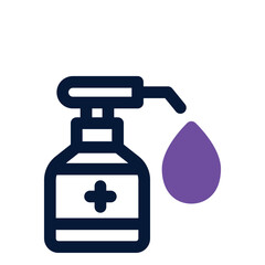 antiseptic dual tone icon. Sleek and modern vector icon for websites, mobile apps, marketing materials, and corporate design. Fully scalable and ready to use.