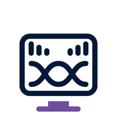 bioinformatic dual tone icon. Sleek and modern vector icon for websites, mobile apps, marketing materials, and corporate design. Fully scalable and ready to use.