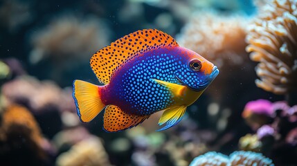 vibrant sea fish in coral reefs have ingeniously crafted unique adaptations like mesmerizing camouflage, astonishing mimicry, and awe-inspiring strategies to flourish in their mesmerizing 8k  image