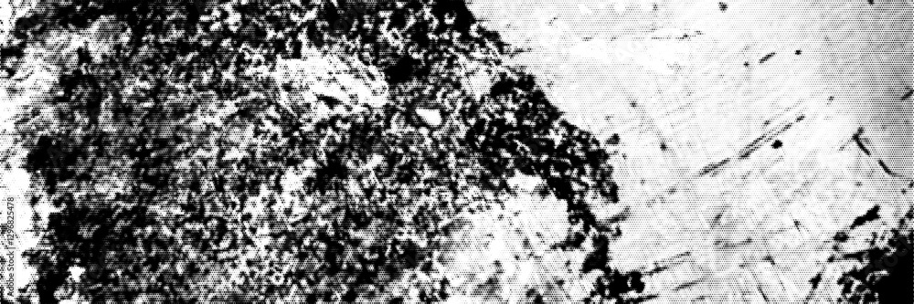 Poster monochrome texture with scratches and rust captures the essence of aged metal in a halftone effect, 