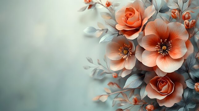 Charming Watercolour Flower Card Mockup for Personalization and Creative Designs