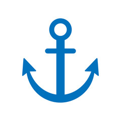 シンプルな錨アイコン マリン素材 ベクター
