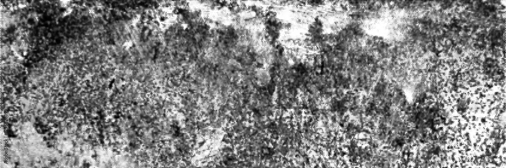 Poster monochrome metal texture with scratches and rust, displaying a unique halftone effect created throug