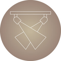 Milan Fashion Show single vector icon illustration