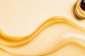 Swirling smooth texture of creamy sauce creates an inviting visu