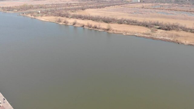 fishing camp with places for fishing on the banks