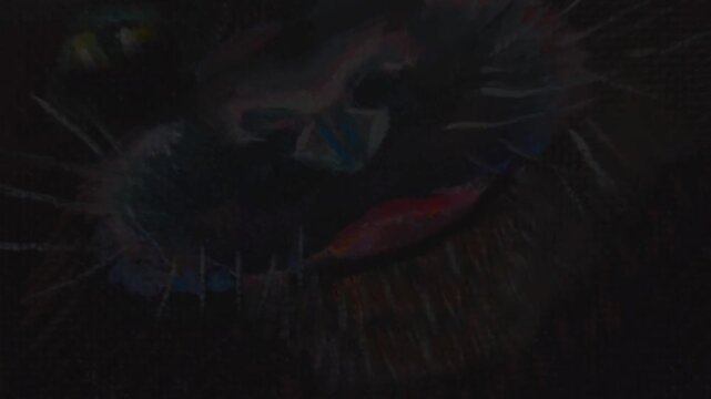 nightmare, night, terrible mouth opens loop