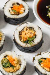 Healthy Korean Tofu Kimbap Roll