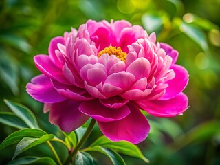 Obraz premium Stunning Peony Bloom: Perfect Composition for Floral Design - High-Resolution Stock Photo