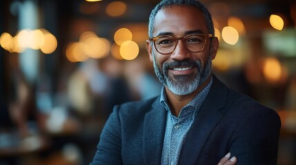 Obraz premium A high-tech health management workshop for business leaders, set in a contemporary office environment with advanced wellness technology 