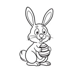 easter bunny with egg