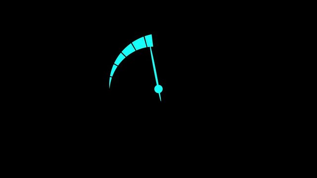 Digital symbols at the speed meter. Car speedometer and counter - Speed concept.abstract beautiful speed meter animation red color, meter Speed Animation or speed test tachometer, 4k video.