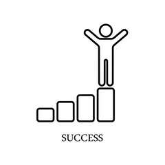 Icon a success, isolated against a clean background.