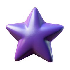 purple star isolated on white background