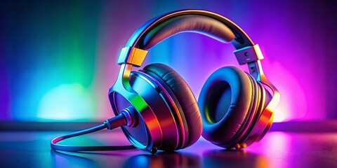 Stunning Gaming Headset Lifestyle Portrait Photography - Isolated PNG Background