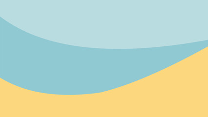 Abstract vector background with flowing blue and yellow waves.