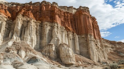 Fototapeta premium Dramatic Rock Formations under Harsh Sunlight